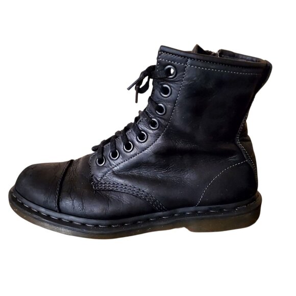 Dr Martens Black Leather Boots Made in Thailand Sz 10 US M/ 11 US L - Picture 6 of 11